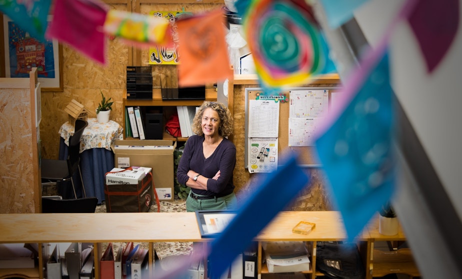 caption: As the domestic violence program manager at Broadview Shelter and Transitional Housing, run by Seattle-based nonprofit organization Solid Ground, Stacey Marron helps homeless domestic violence survivors obtain protection orders against their alleged abusers.