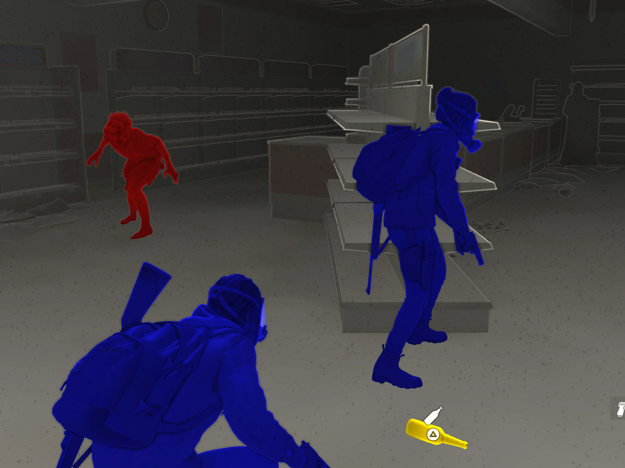 caption: <em></em>A high-contrast mode makes <em>The Last of Us II</em> more accessible to visually impaired gamers.