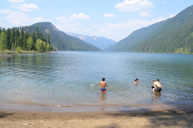 caption: <p>Kachess Lake in the Washington Cascades draws visitors from the Puget Sound area. Farmers from the Yakima Valley want the option to draw the lake down to irrigate their crops in dry years.</p>