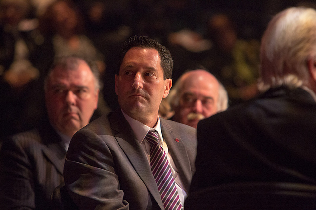 caption: Michael Appelbaum stepped down as mayor of Montreal in June after a corruption scandal broke. 