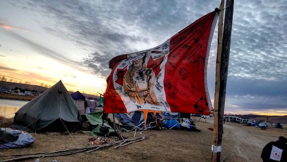 caption: At Standing Rock, North Dakota. 