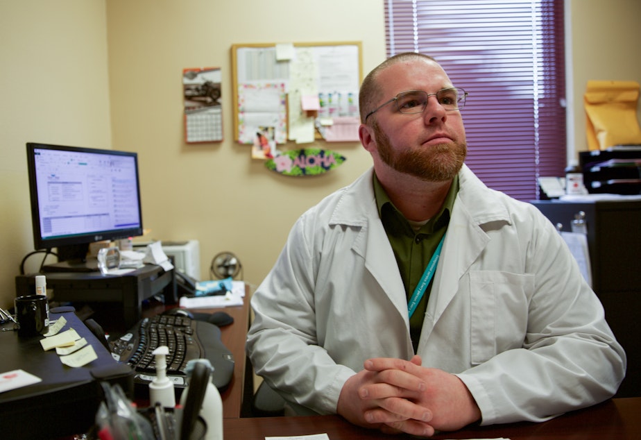 Shawn Brannan, administrator of Sea Mar Community health center in Vancouver, Wash.