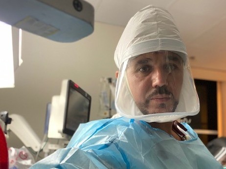 caption: Dr. Hassan Bencheqroun, an interventional pulmonary and critical care physician, has seen firsthand the impact of COVID-19 on Arab communities in the San Diego area.