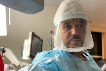 caption: Dr. Hassan Bencheqroun, an interventional pulmonary and critical care physician, has seen firsthand the impact of COVID-19 on Arab communities in the San Diego area.