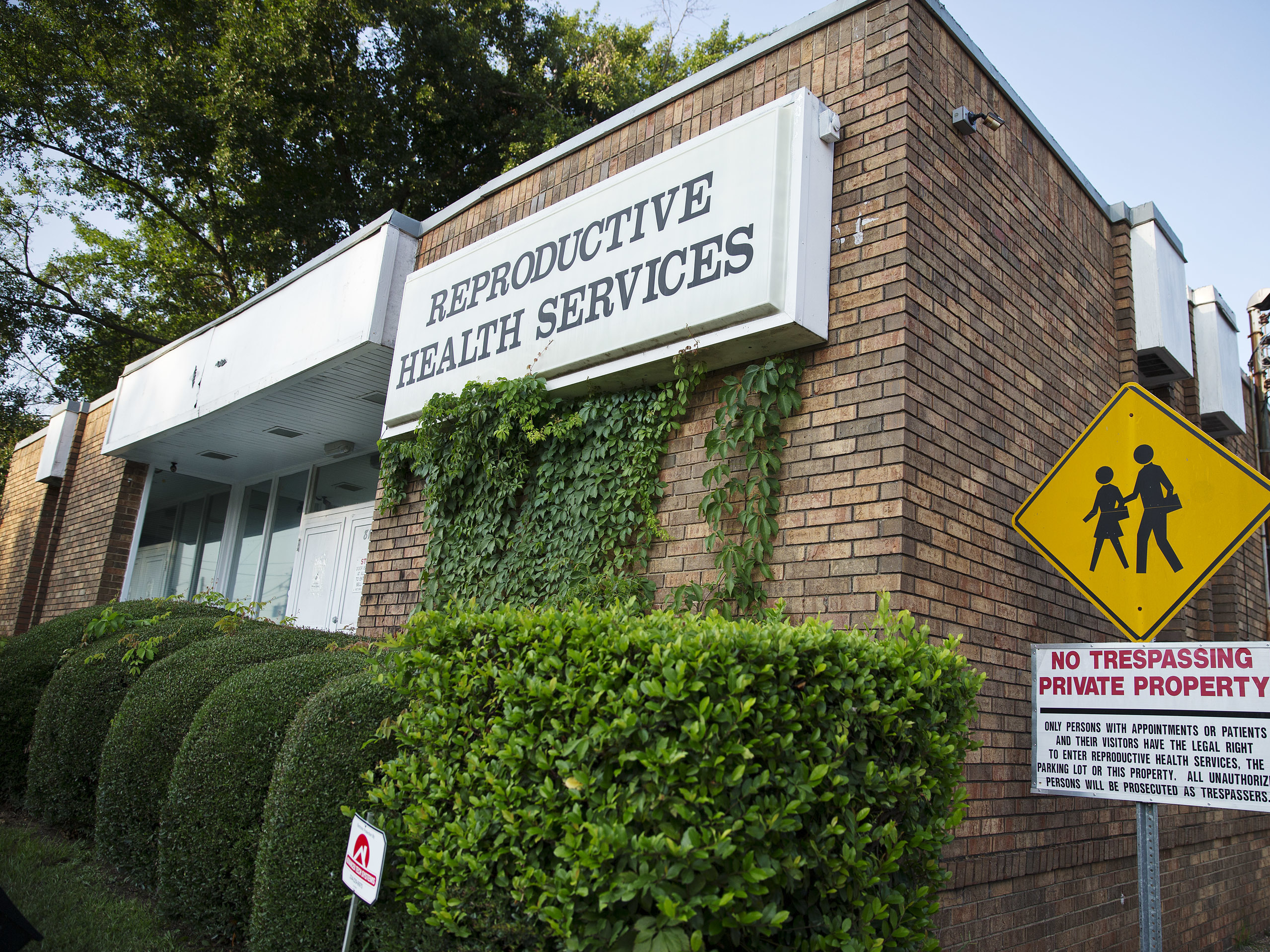 caption: Reproductive Health Services is shown in Montgomery, Ala., in 2014. At the time, it was the only abortion clinic in the state capital.