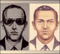 caption: Renderings of the hijacker who came to be known as D.B. Cooper. 