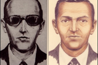 caption: Renderings of the hijacker who came to be known as D.B. Cooper. 