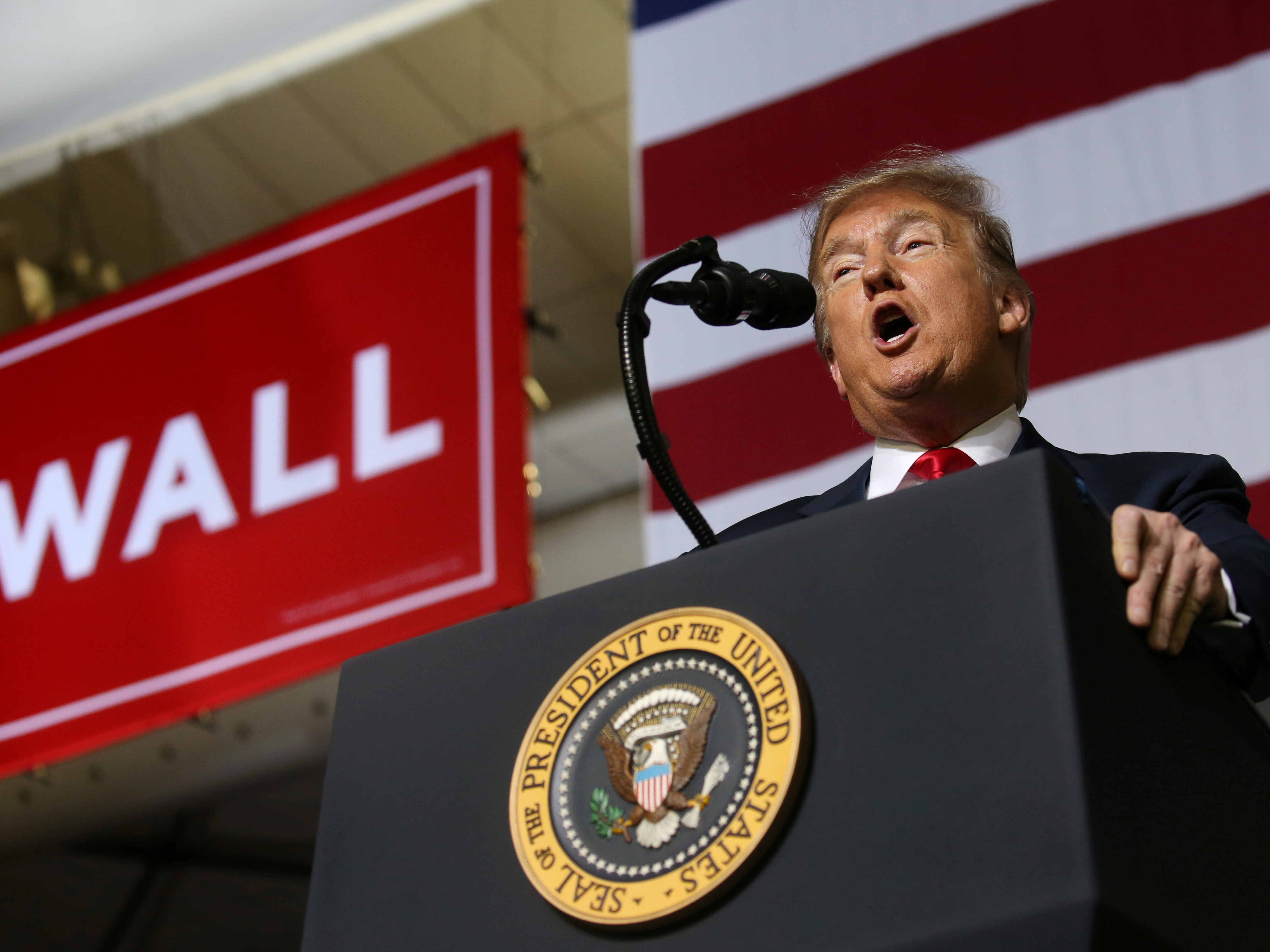 caption: A supporter of President Trump attacked a cameraman at the president's rally at the El Paso County Coliseum in El Paso, Texas, according to the BBC.