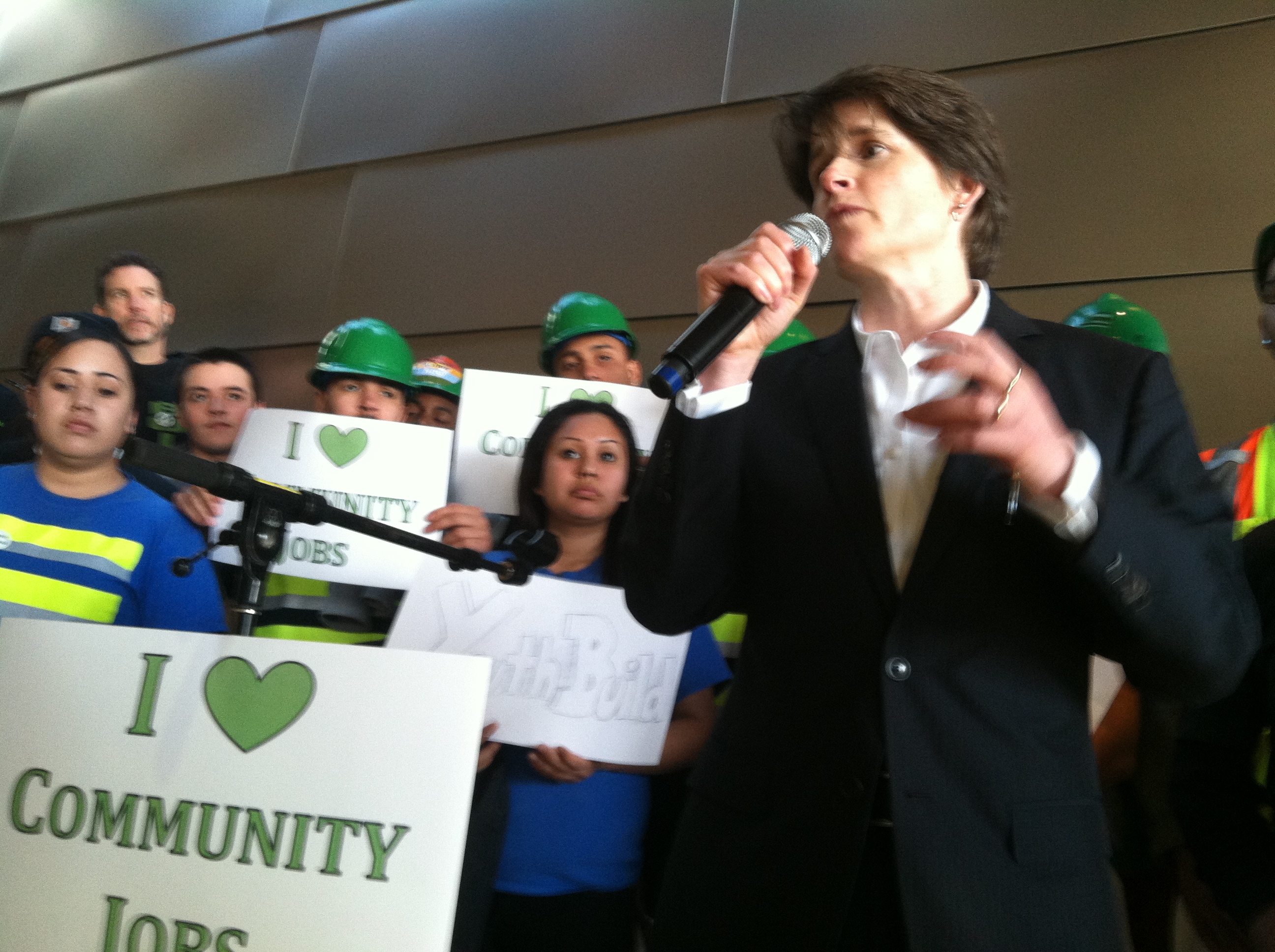 caption: Seattle City Council member Sally Clark