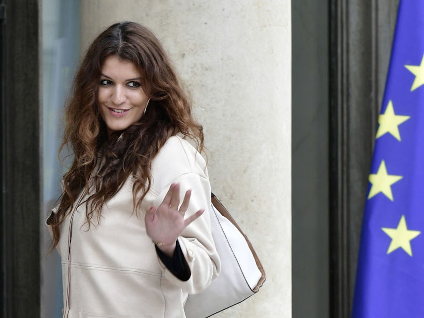 caption: French secretary of state for equality between men and women, Marlène Schiappa, in Paris in 2017.