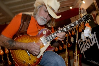 caption: Guitarist, singer and songwriter Dickey Betts was a founding member of the Allman Brothers Band. He's pictured on May 19, 2014, in Nashville, Tenn.