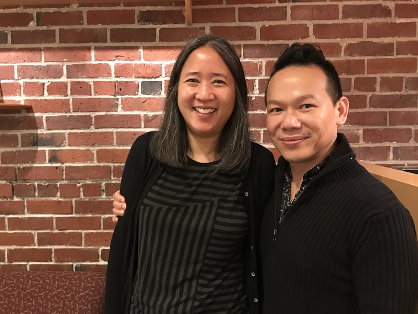 caption: Cassie Chinn is the Deputy Executive Director of the Wing Luke Museum and Tam Nguyen is the owner of Tamarind Tree in Chinatown-International District 