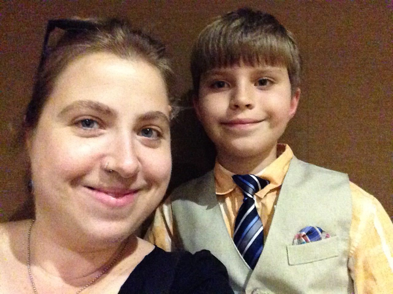 caption: Lauri and Oscar Watkins