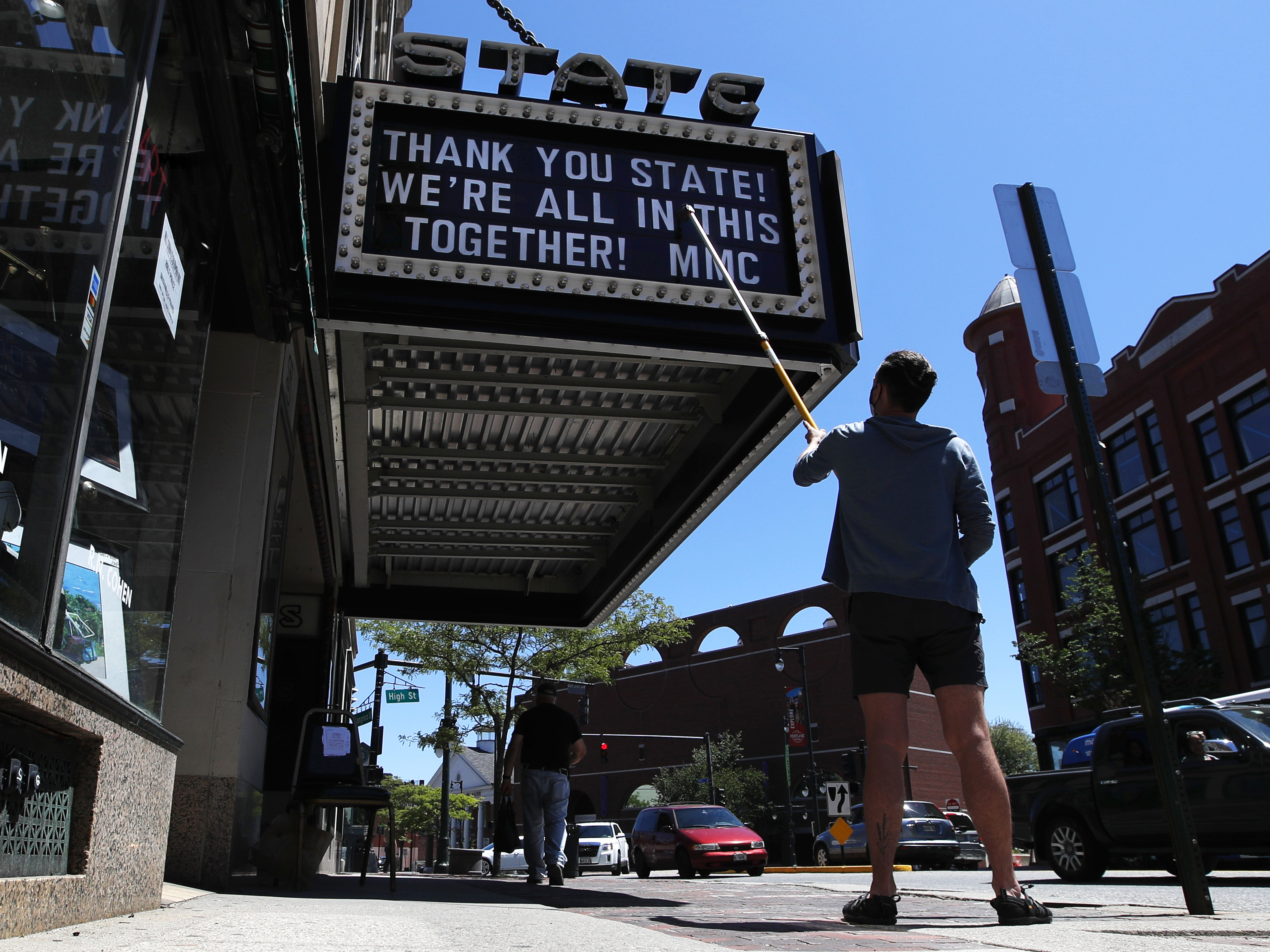 caption: The State Theatre in Portland, Maine is one of the many venues that has yet to receive SVOG money.