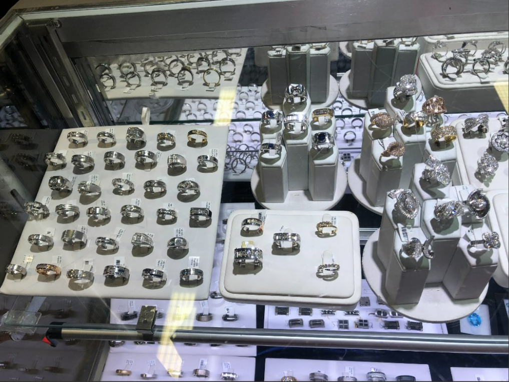caption: Federal prosecutors say seven men from Southern California stole approximately $100 million worth of gold, diamonds, rubies, emeralds and watches in 2022, some of which are pictured in this photo shared by the FBI Los Angeles Field Office.