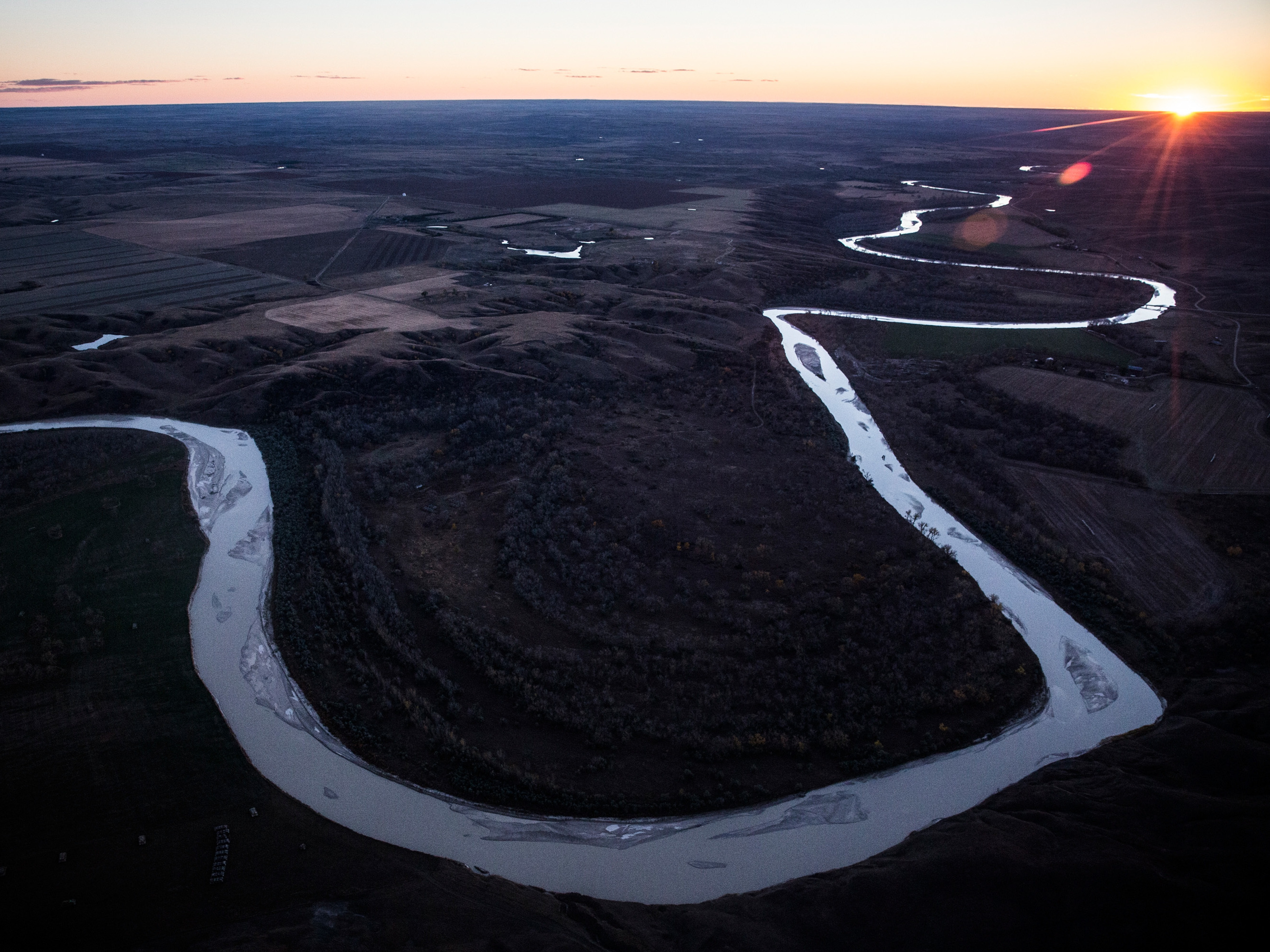 caption: The Keystone XL pipeline was set to have passed near the White River in South Dakota. President Biden plans to block the controversial pipeline in one of his first acts of office.