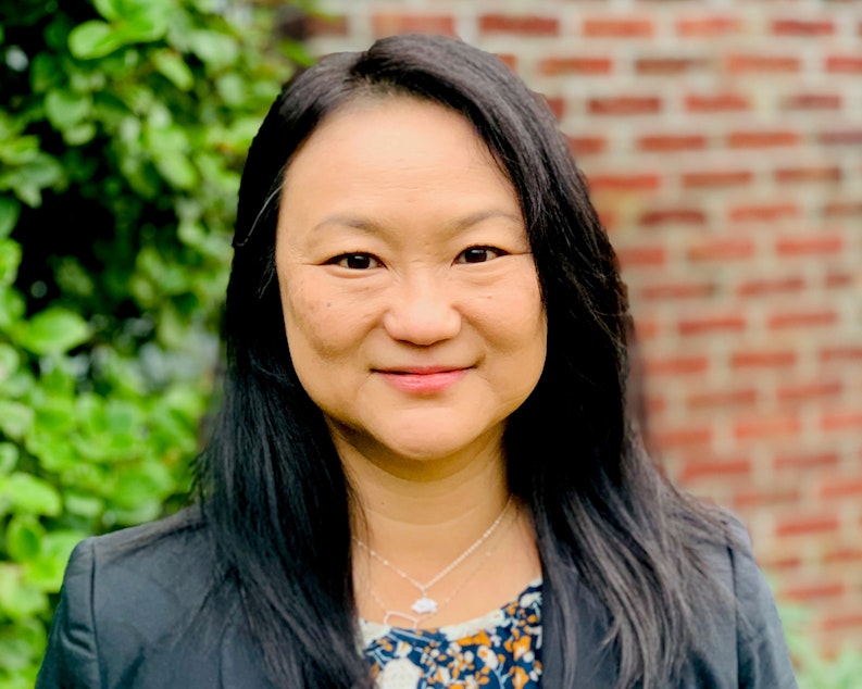 caption: JaeRan Kim is an associate professor in the School of Social Work and Criminal Justice at the University of Washington, Tacoma. She researches the wellbeing of adoptees, particularly from transracial and transnational adoptions.