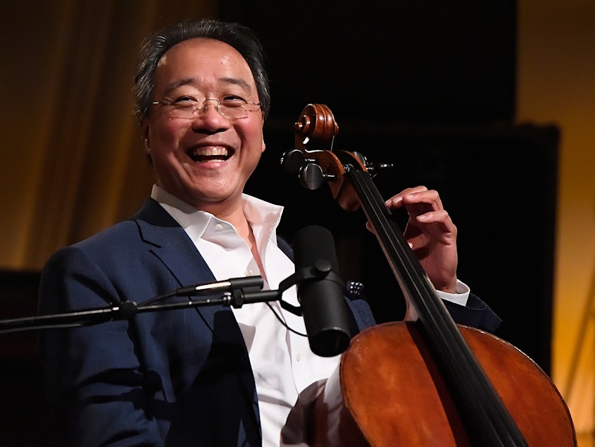 caption: Yo-Yo Ma (shown here performing in Washington, D.C., last year) surprised unsuspecting Indians in Mumbai Tuesday with an impromptu roadside performance.