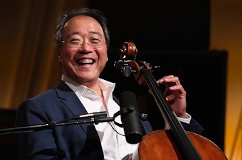 caption: Yo-Yo Ma (shown here performing in Washington, D.C., last year) surprised unsuspecting Indians in Mumbai Tuesday with an impromptu roadside performance.