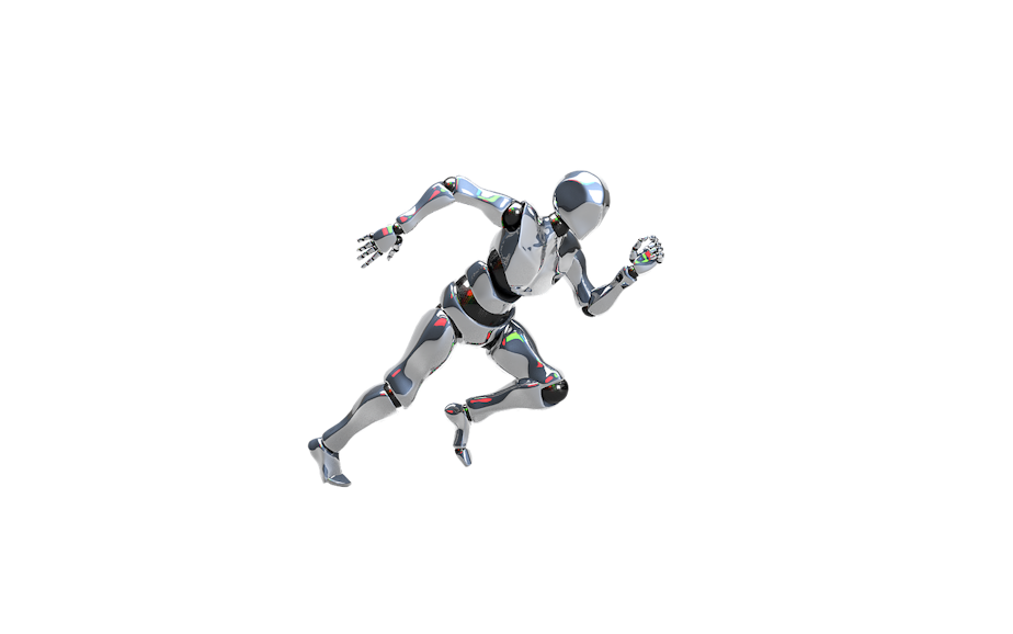 robot on the run