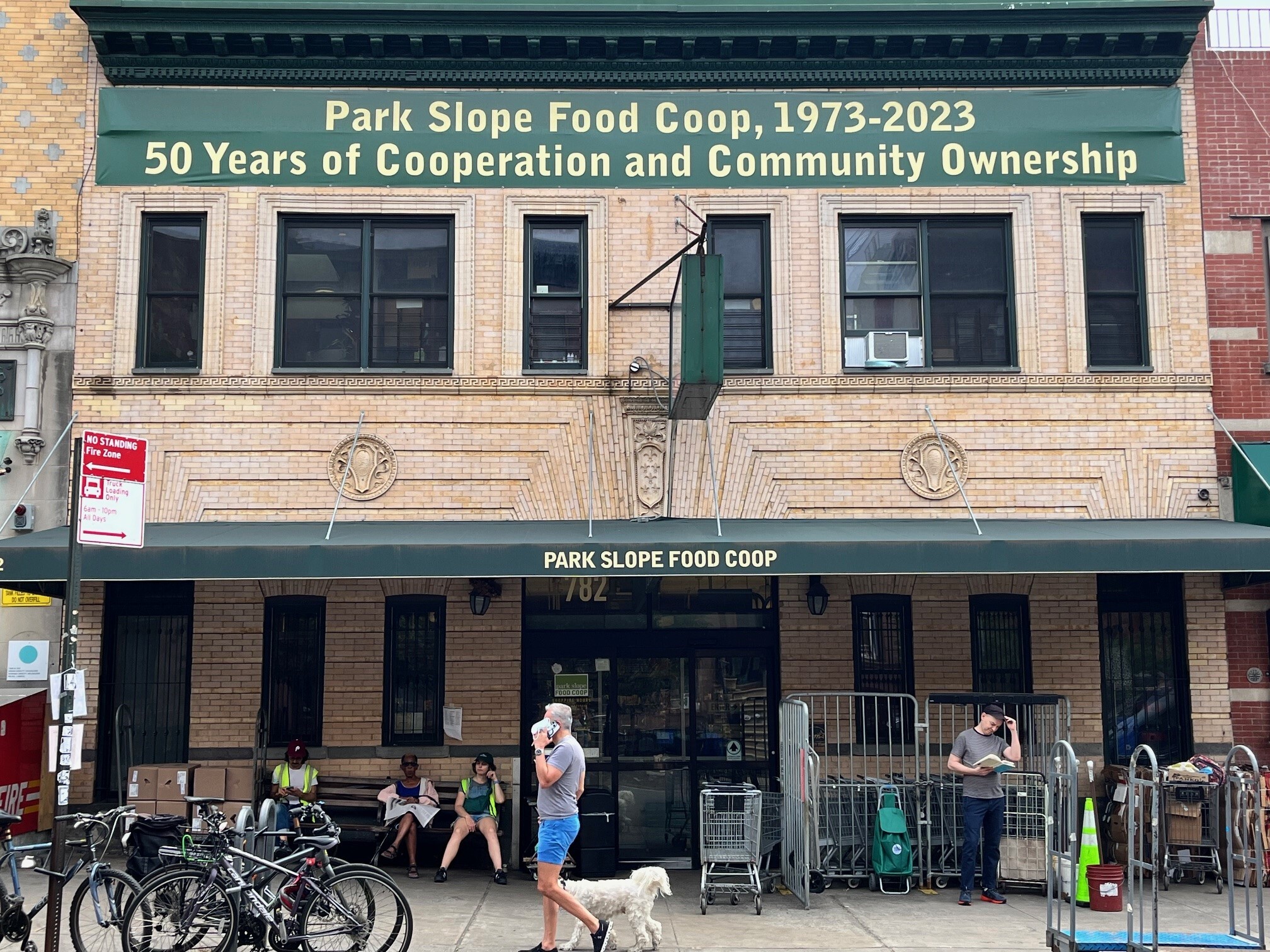 caption: The Park Slope Food Co-op, founded in 1973, is a Brooklyn institution. In recent months the cooperative grocery store has been torn apart by allegations of antisemitism and discrimination, as the collective debates a boycott of Israeli goods.