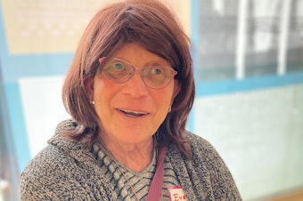 caption: Eve Palay has lived on Bainbridge Island for more than 20 years. When she came out as trans, she went looking for a new community in the Kitsap Peninsula. 