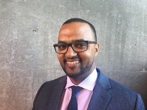 caption: Habtamu Abdi, the Seattle Police Department's East African Community Liaison