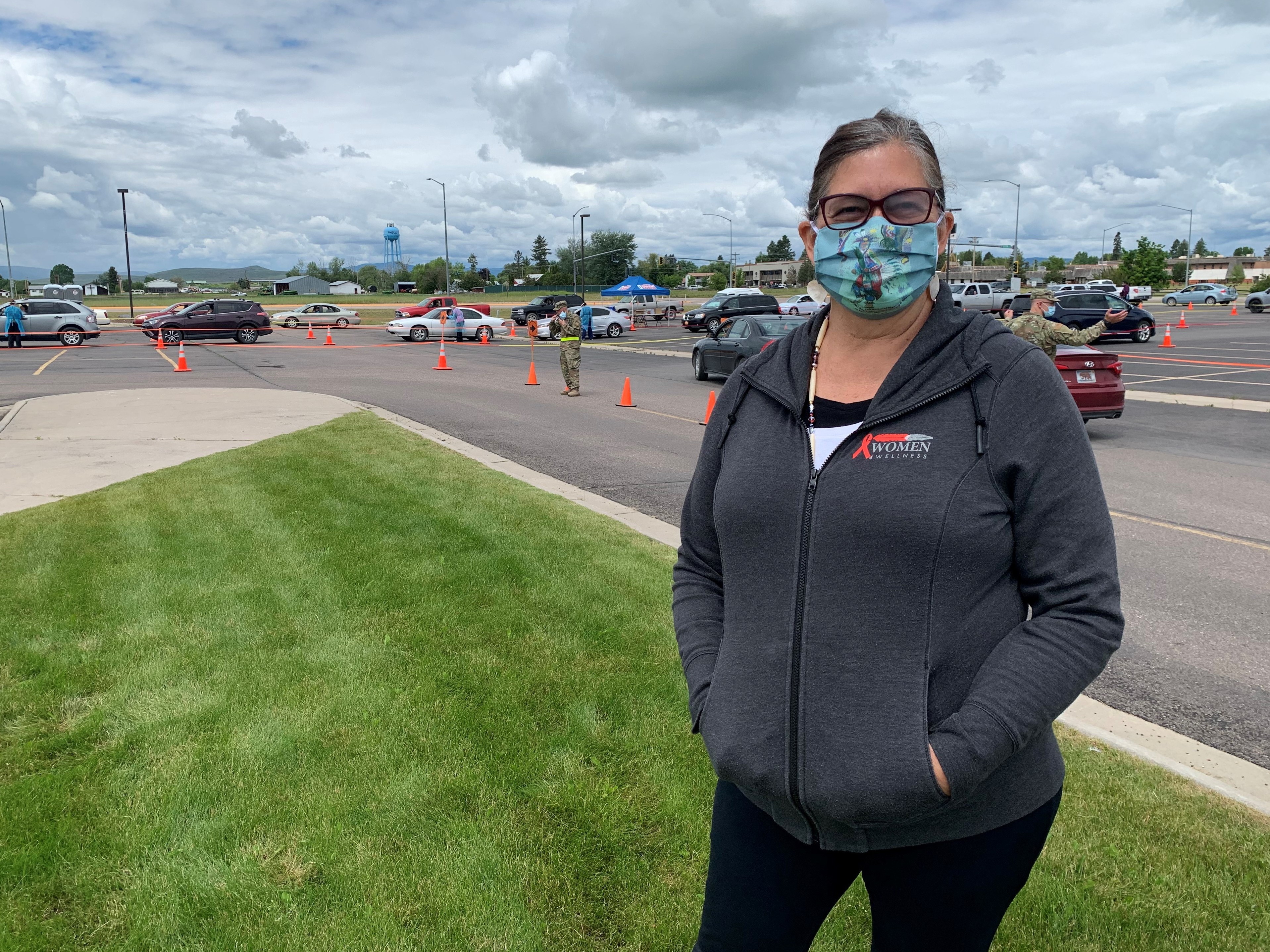 caption: Confederated Salish and Kootenai tribal chair Shelly Fyant is worried COVID-19 case numbers will keep rising as Montana has opened up to out of state tourists.