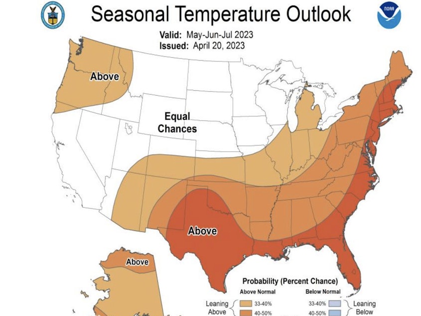 caption: A large section of the U.S. could see warmer temperatures than normal, NOAA said as it gave an update on current forecasts calling for an El Niño climate pattern.