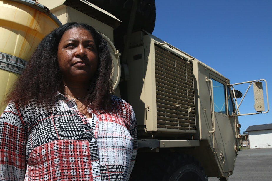 caption: Sergeant Major Sheletha Quillin Howard is a Resource Manager for the U.S. Government