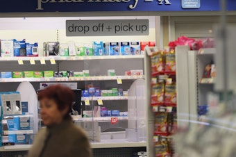 caption: A Walgreens pharmacy is pictured on Jan. 5 in New York City. Walgreens says it won't sell mifepristone in states where Republican attorneys general threatened legal action.