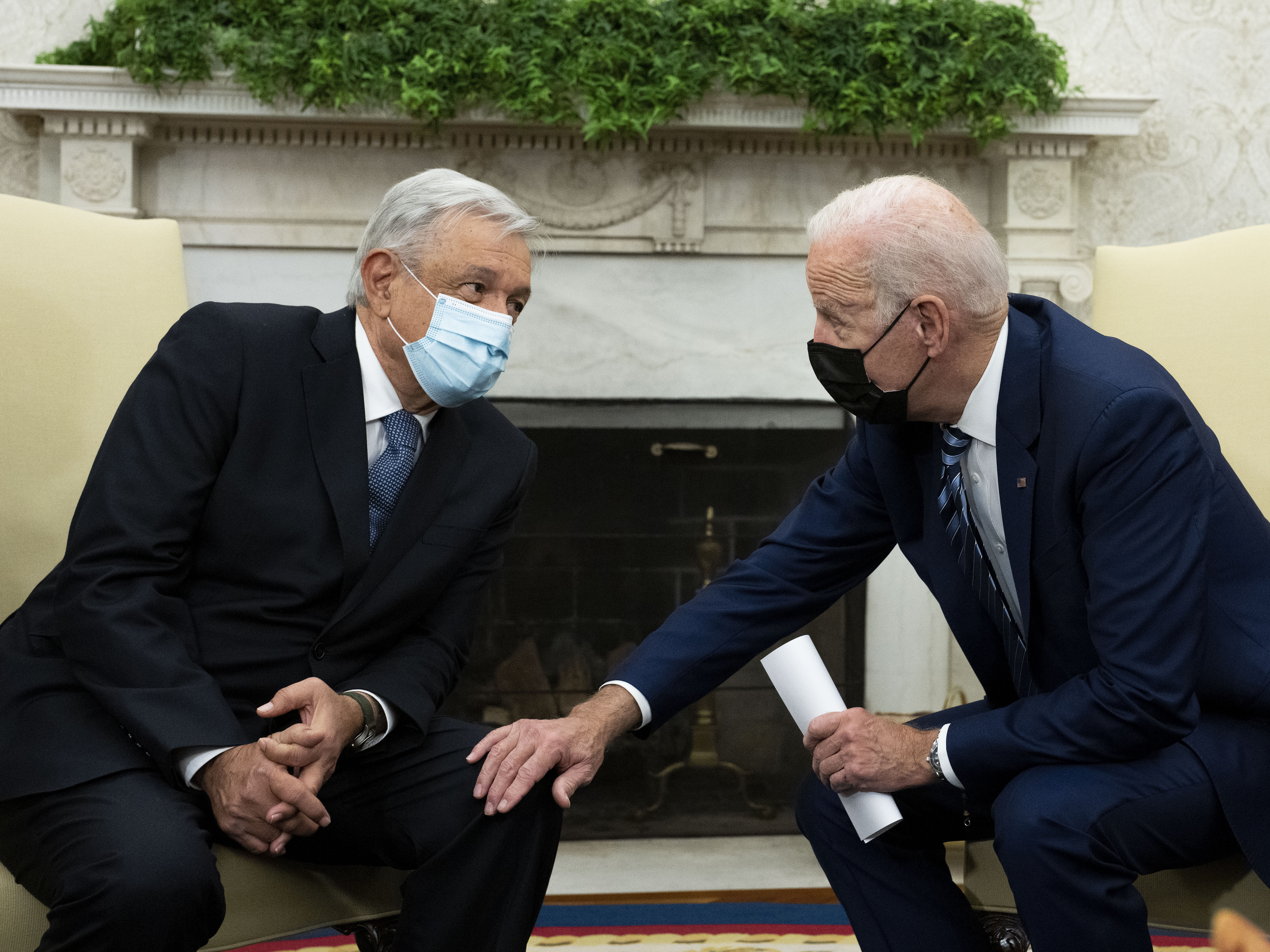 caption: President Biden had hoped Mexican President Andrés Manuel López Obrador would join him at the Summit of the Americas in Los Angeles — but López Obrador snubbed the invitation