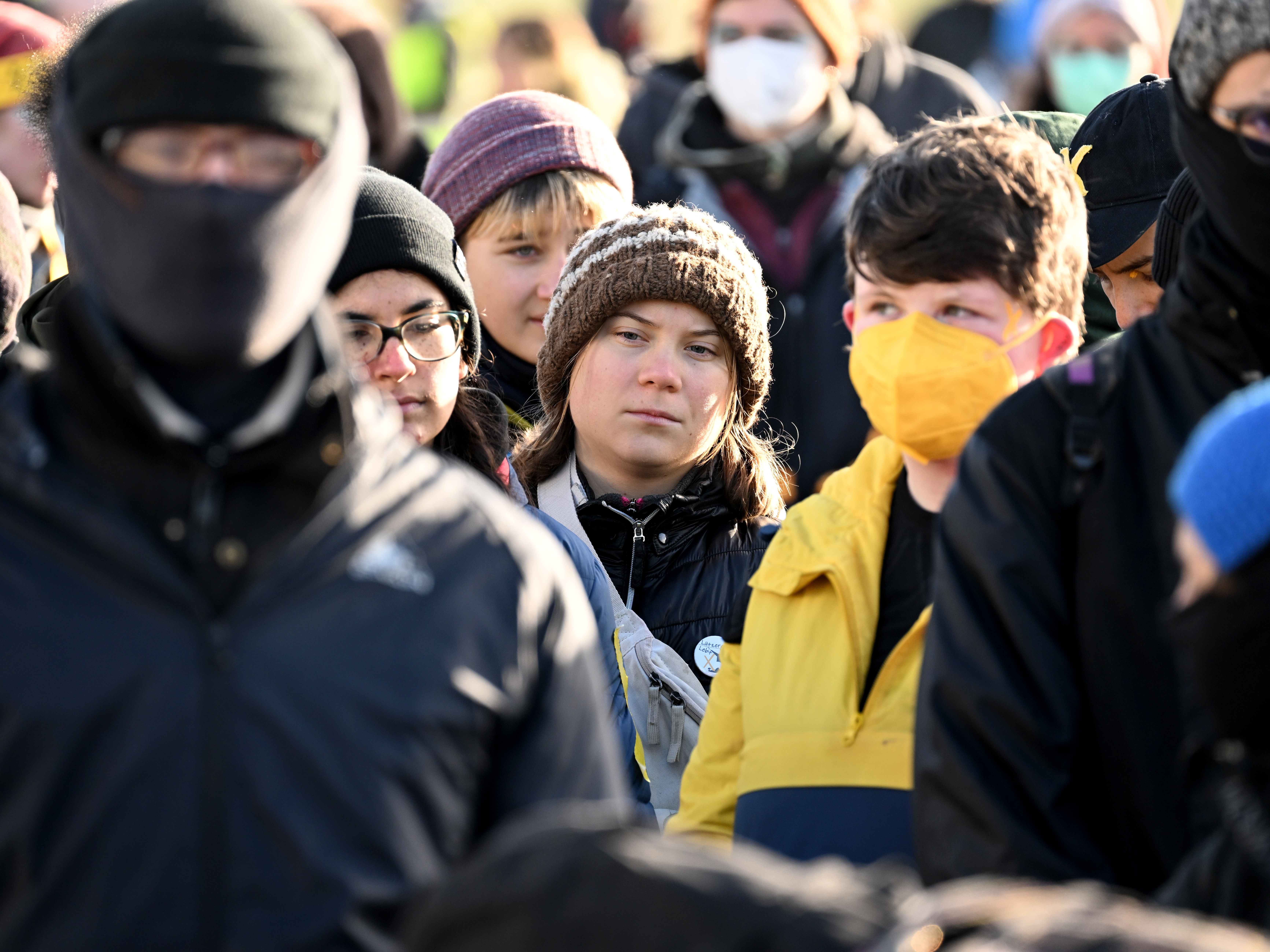 caption: Greta Thunberg says the fight for social justice is the fight for climate justice.