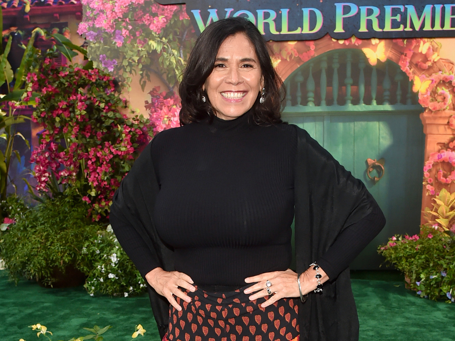 caption: Composer Germaine Franco attends the world premiere of <em data-stringify-type="italic">Encanto</em> at Hollywood's El Capitan Theatre in Hollywood in November 2021.