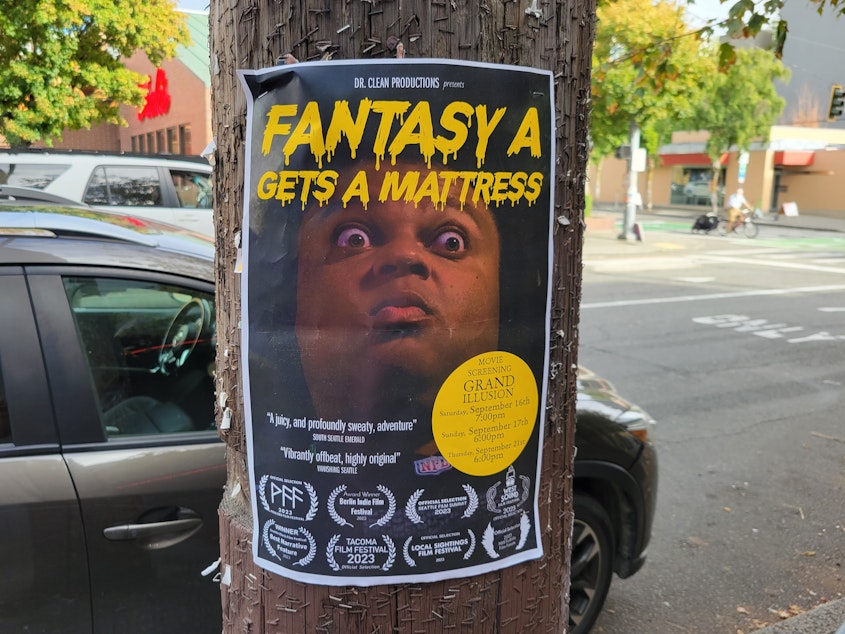 caption: In the movie "Fantasy A gets a Mattress", local rapper Fantasy A faces evil landlords, dismissive locals, and the threat of homelessness.