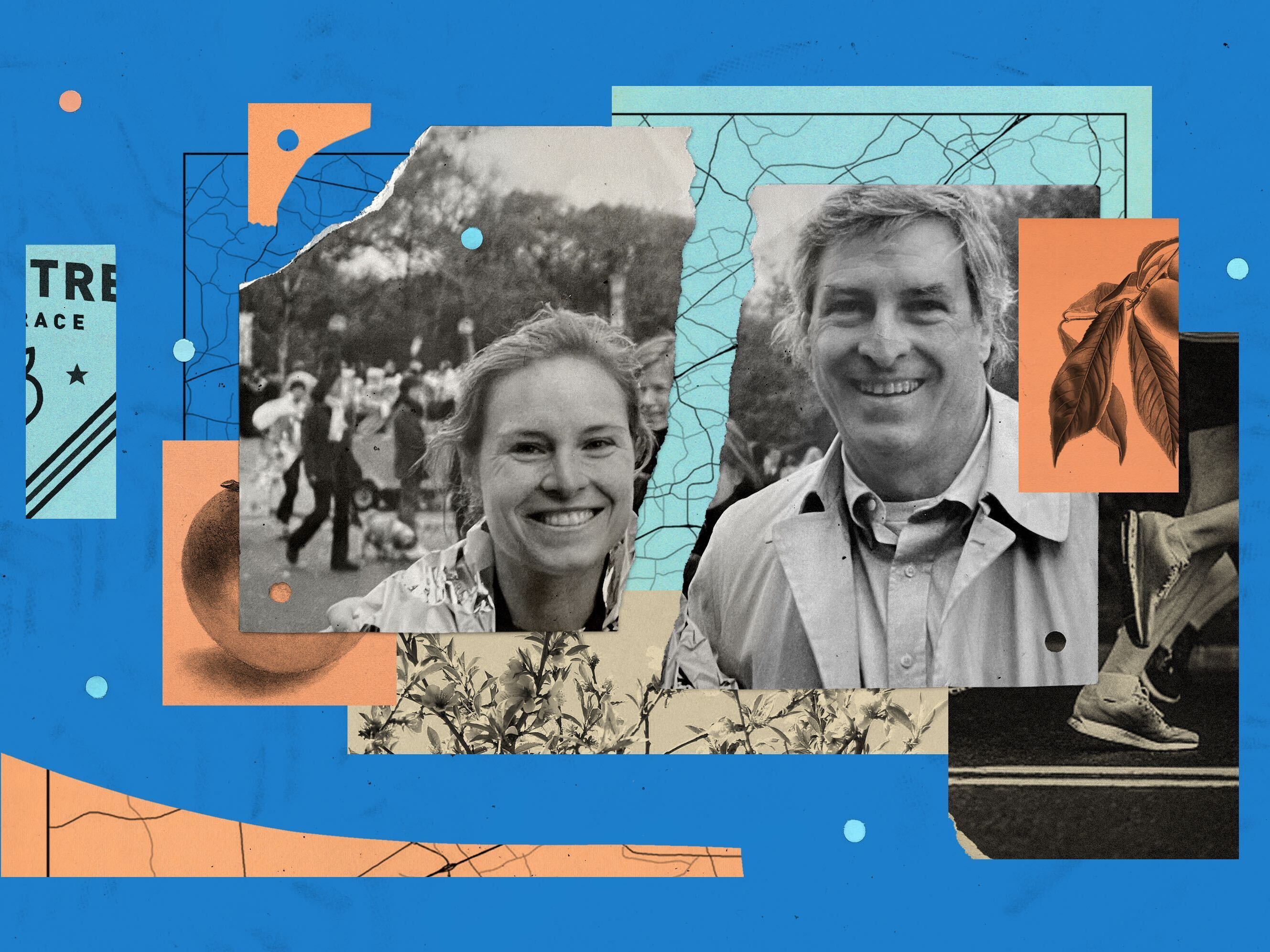 Photo illustration of Mary Louise Kelly and her father Jim Kelly.