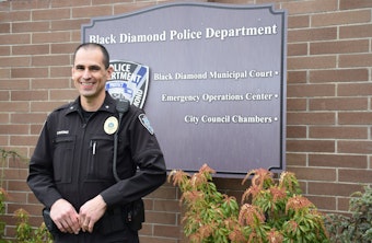 caption: Commander Brian Martinez of the Black Diamond Police Department.