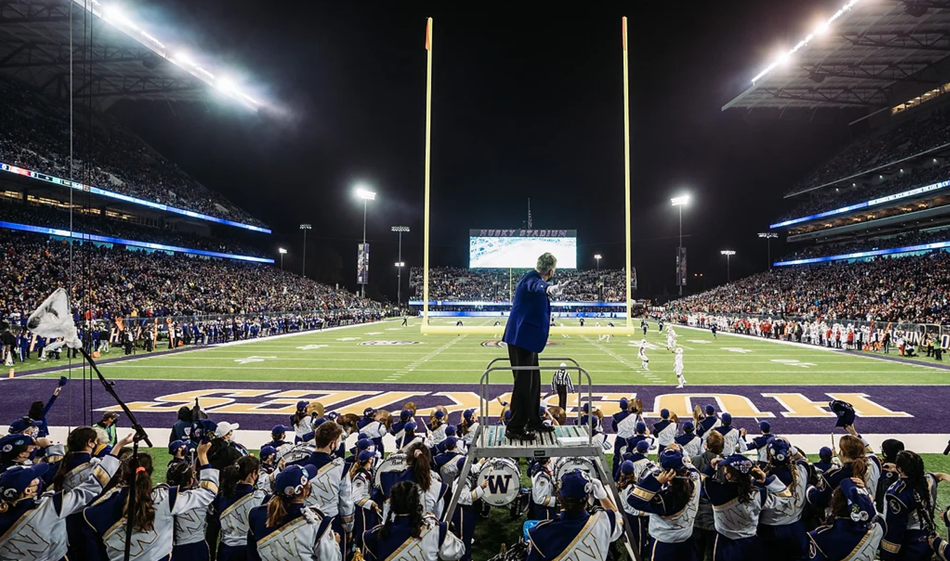 Keys to the band: UW and Michigan marching to win over fans at national  championship game - KUOW