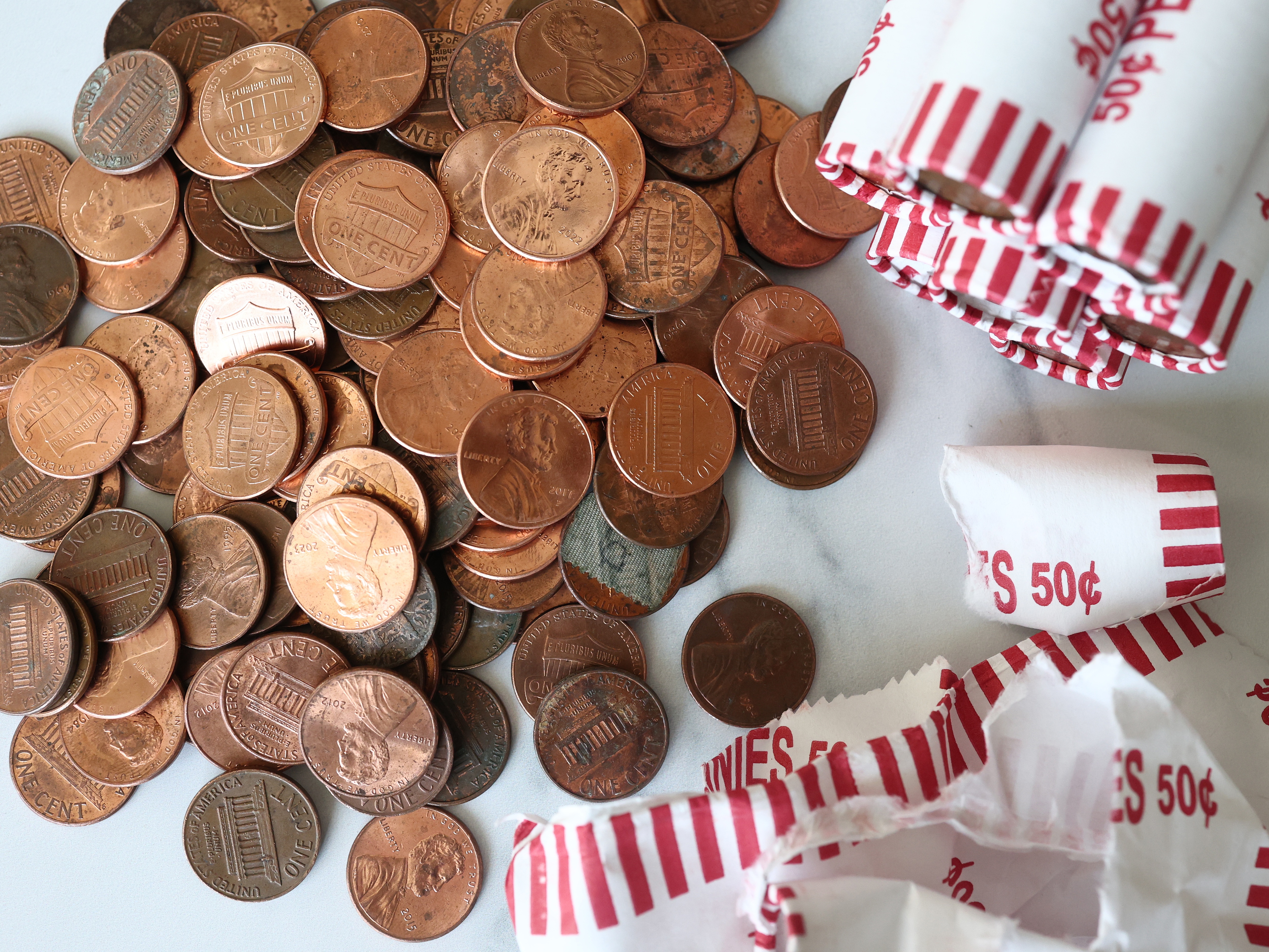 caption: President Trump said he directed the Treasury Department to stop minting new pennies, citing production costs. But it's Congress that authorizes the U.S. Mint's manufacturing of coins.