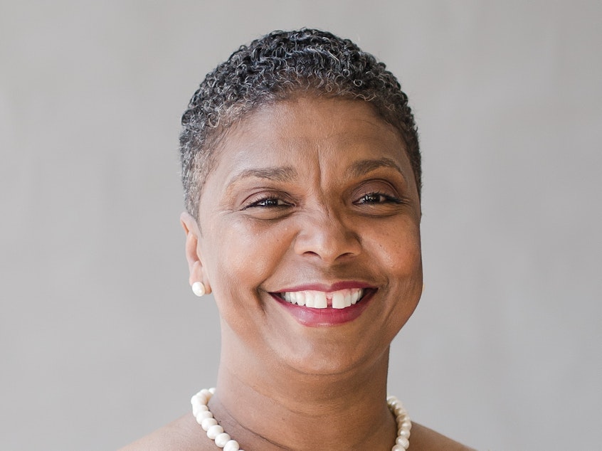 caption: Colette Pierce Burnette is the president of Huston-Tillotson University in Austin, Texas. The HBCU is the oldest institution of higher learning in the state.
