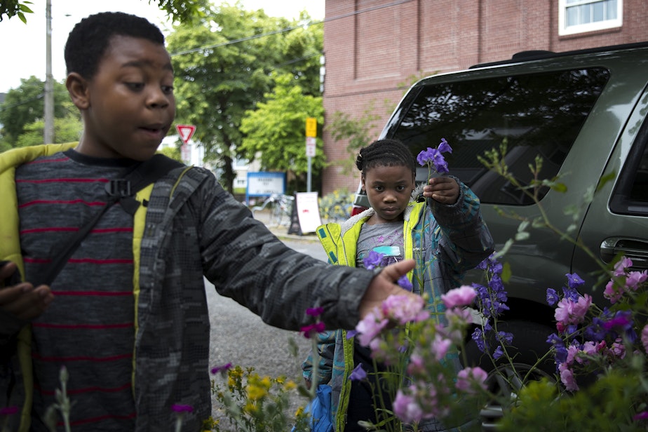 caption: Matthew and Mariah Hicks attend Lowell Elementary School in Seattle's Capitol Hill neighborhood, where they are just two of the school's many homeless students.