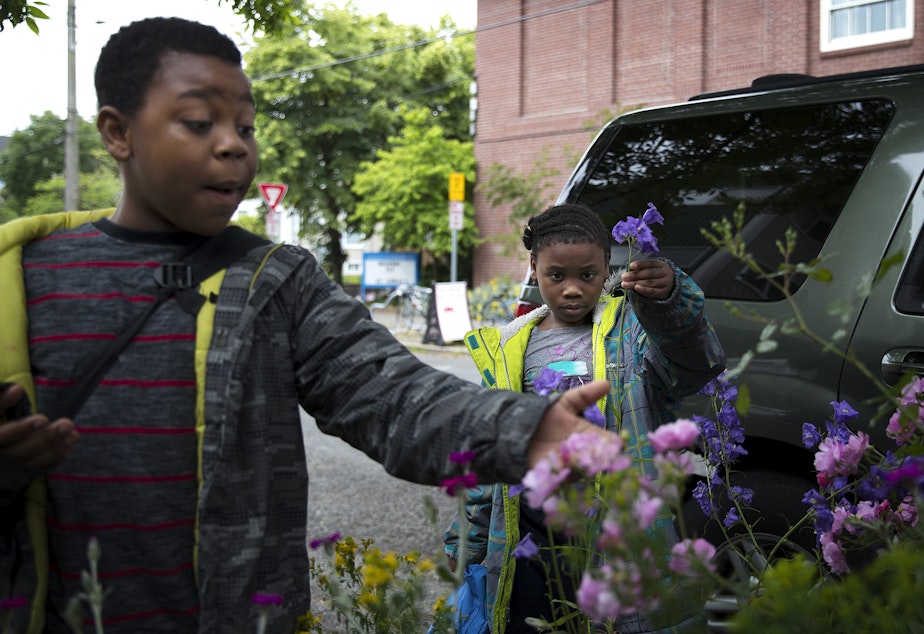 caption: Matthew and Mariah Hicks attend Lowell Elementary School in Seattle's Capitol Hill neighborhood, where they are just two of the school's many homeless students.