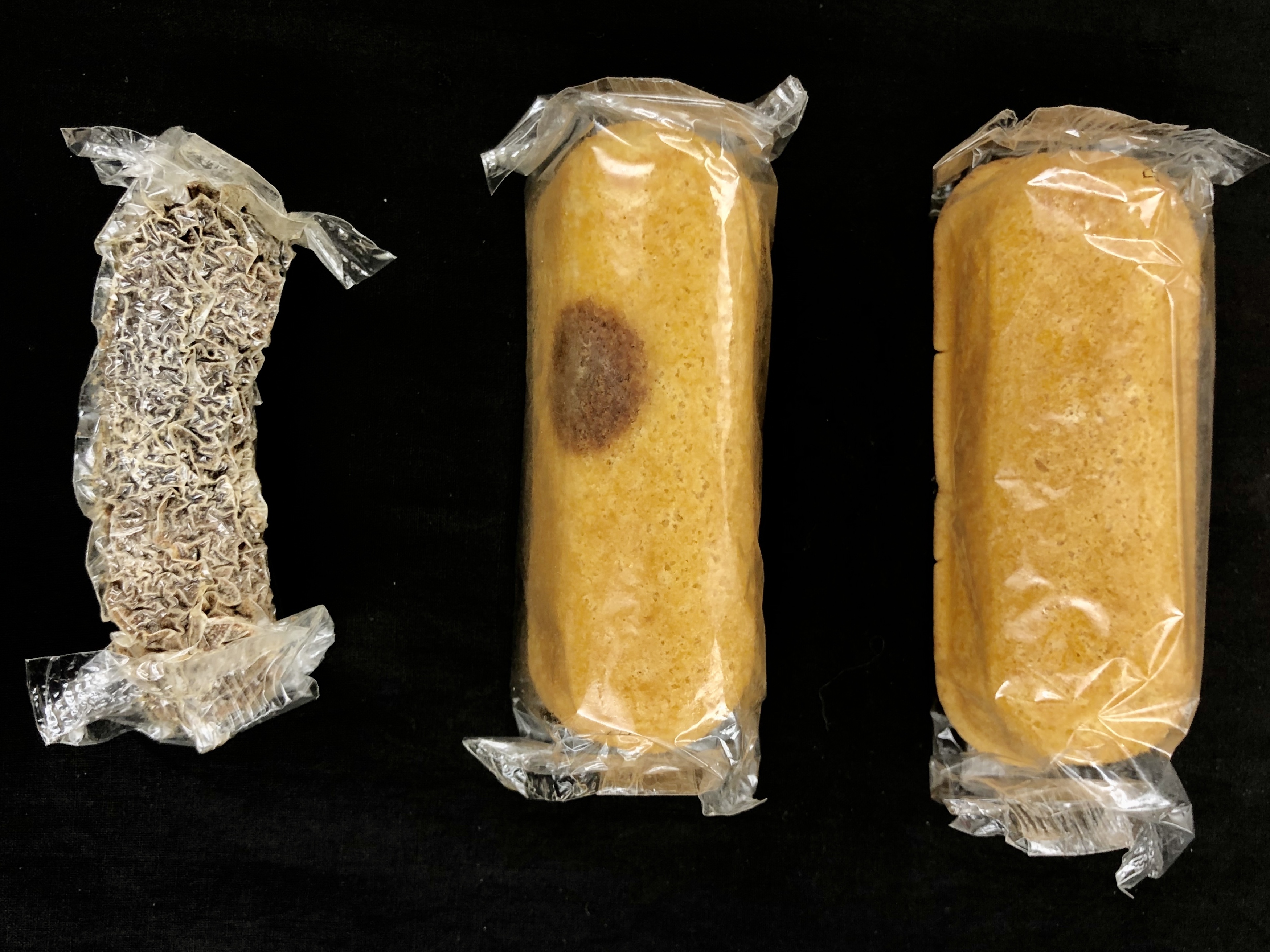 caption: For eight years, a box of Twinkies sat in Colin Purrington's basement until last week when he finally opened them. Varying levels of mold had developed on the snack cakes, and he eventually sent them to two West Virginia University scientists to further study the kind of fungus growing on them.