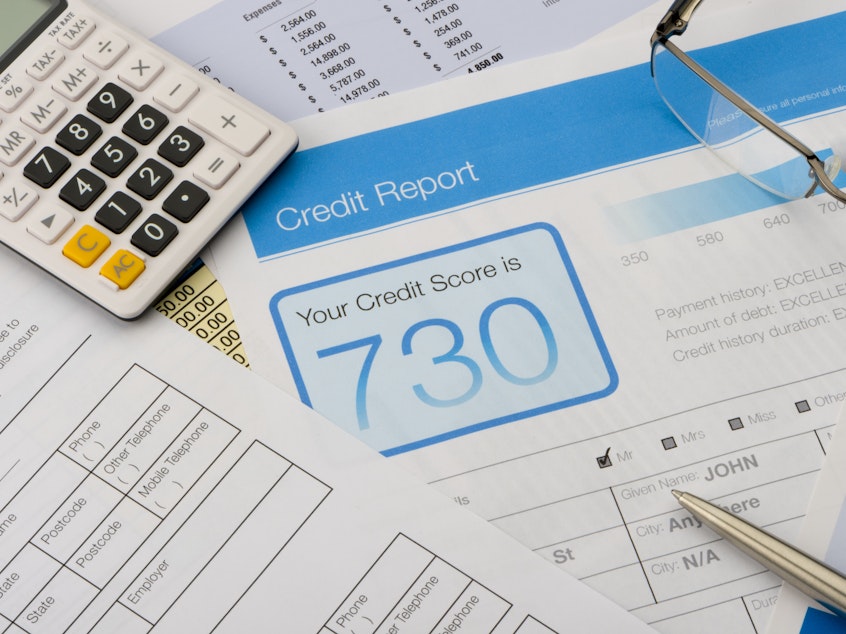 caption: Roughly 40 million Americans are likely to see their credit scores drop by 20 points or more. An equal number should go up by as much.