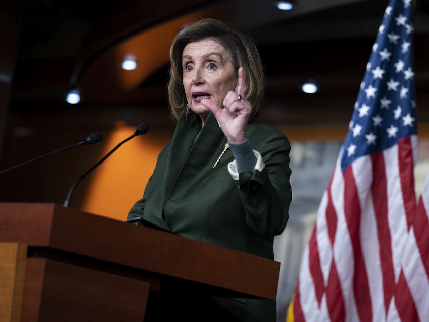 caption: Speaker of the House Nancy Pelosi of Calif., says the America COMPETES Act meets the challenges of the 21st century.