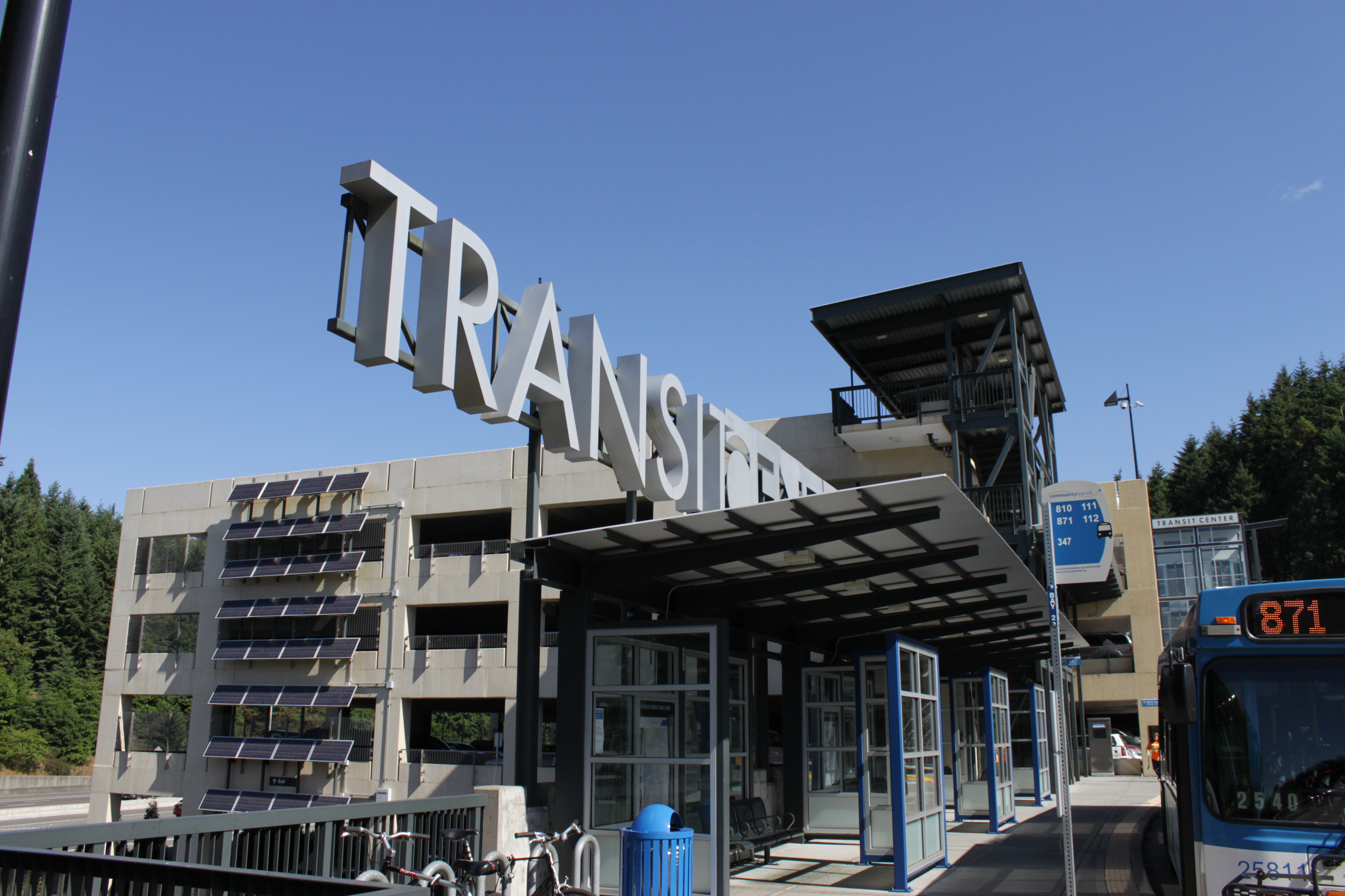 caption: Park and rides like this one at Mountlake and I-5 are filling too early 