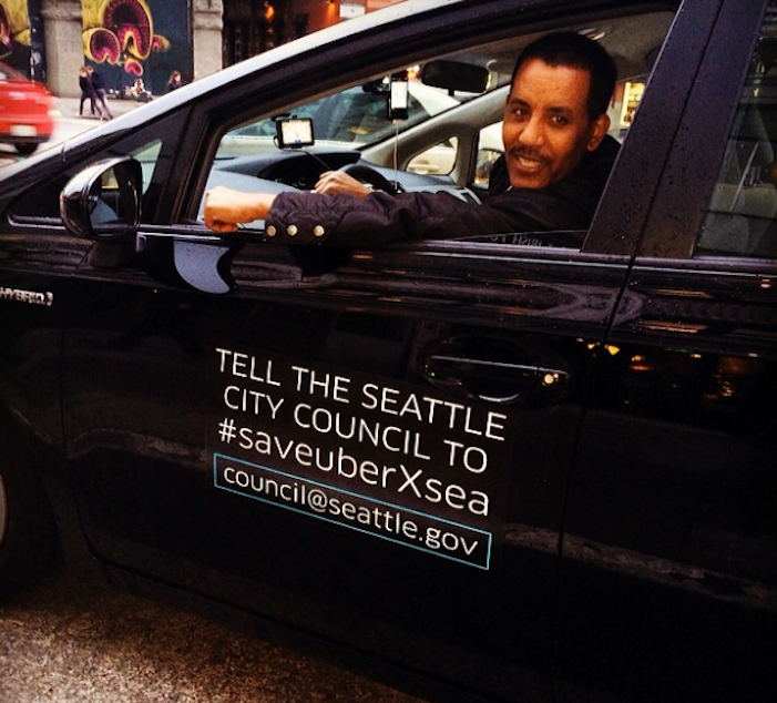 caption: Uber has been fighting against caps on their cars by the Seattle City Council, a measure that was unanimously voted through on Monday.