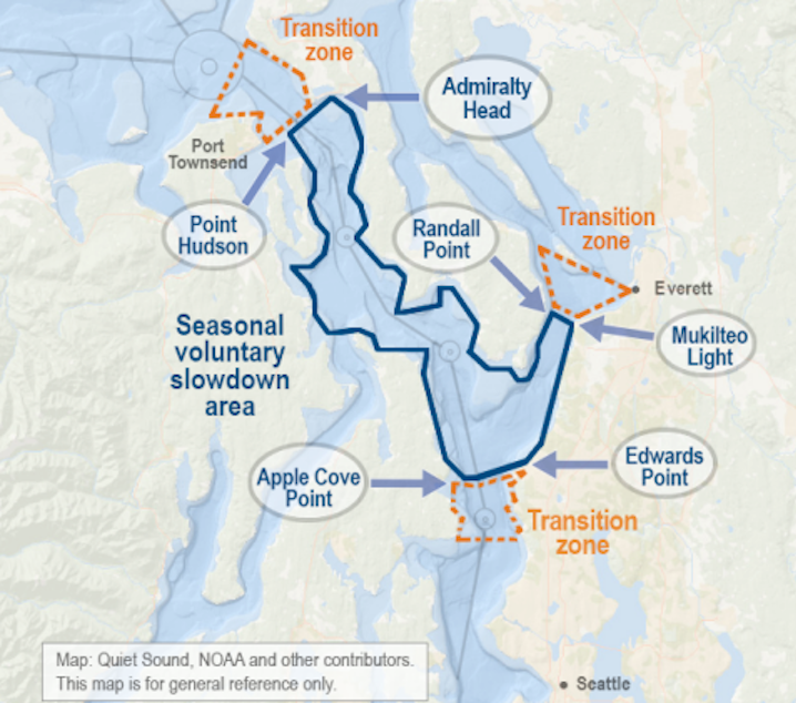 caption: A map of the slowdown area.