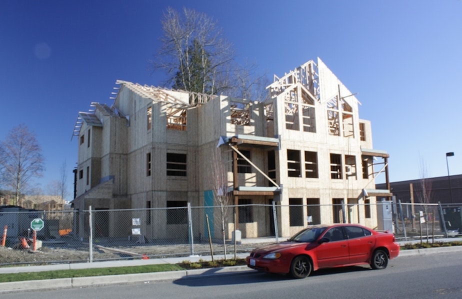 caption: Housing construction in Marysville. 
