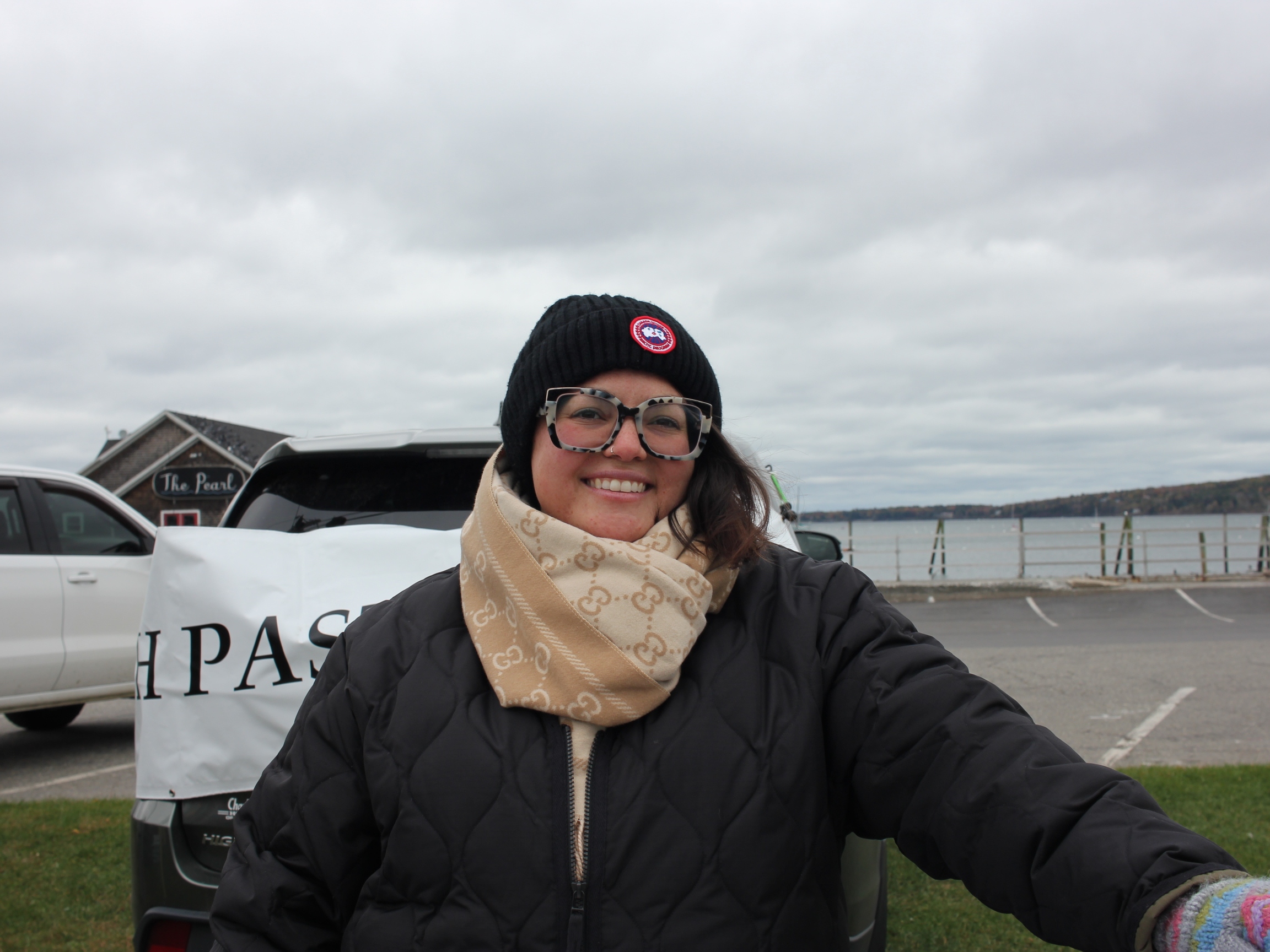 caption: Chloe Chalakani is an entrepreneur who runs a handmade pasta business with her partner in coastal Maine. The government shutdown fight affects how much she'll pay for health insurance next year.